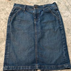 Old navy denim knee length/midi skirt